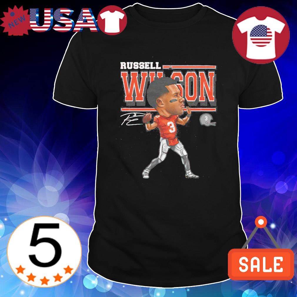 Denver Broncos Russell Wilson cartoon signature shirt, hoodie, sweater and  v-neck t-shirt