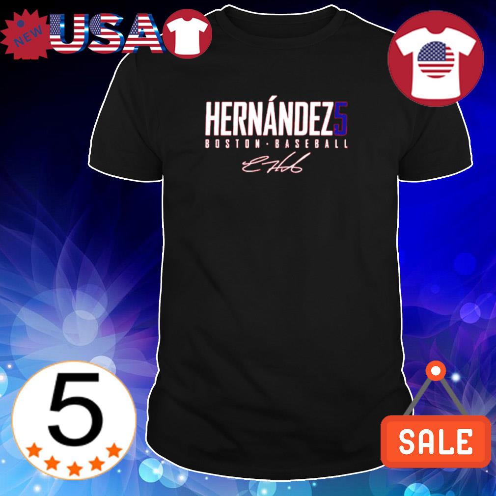 Boston Red Sox Enrique Kiké Hernández 5 Signature Shirt, hoodie
