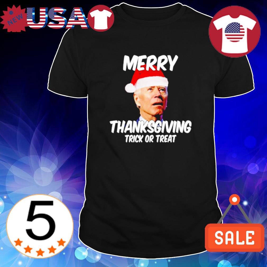 Best christmas Joe Biden Merry thanksgiving trick or treat shirt