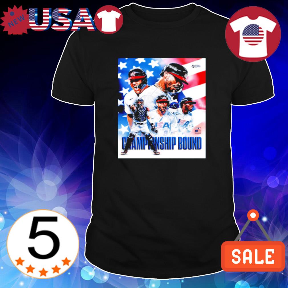 Official team USA baseball championship bound 2023 world shirt