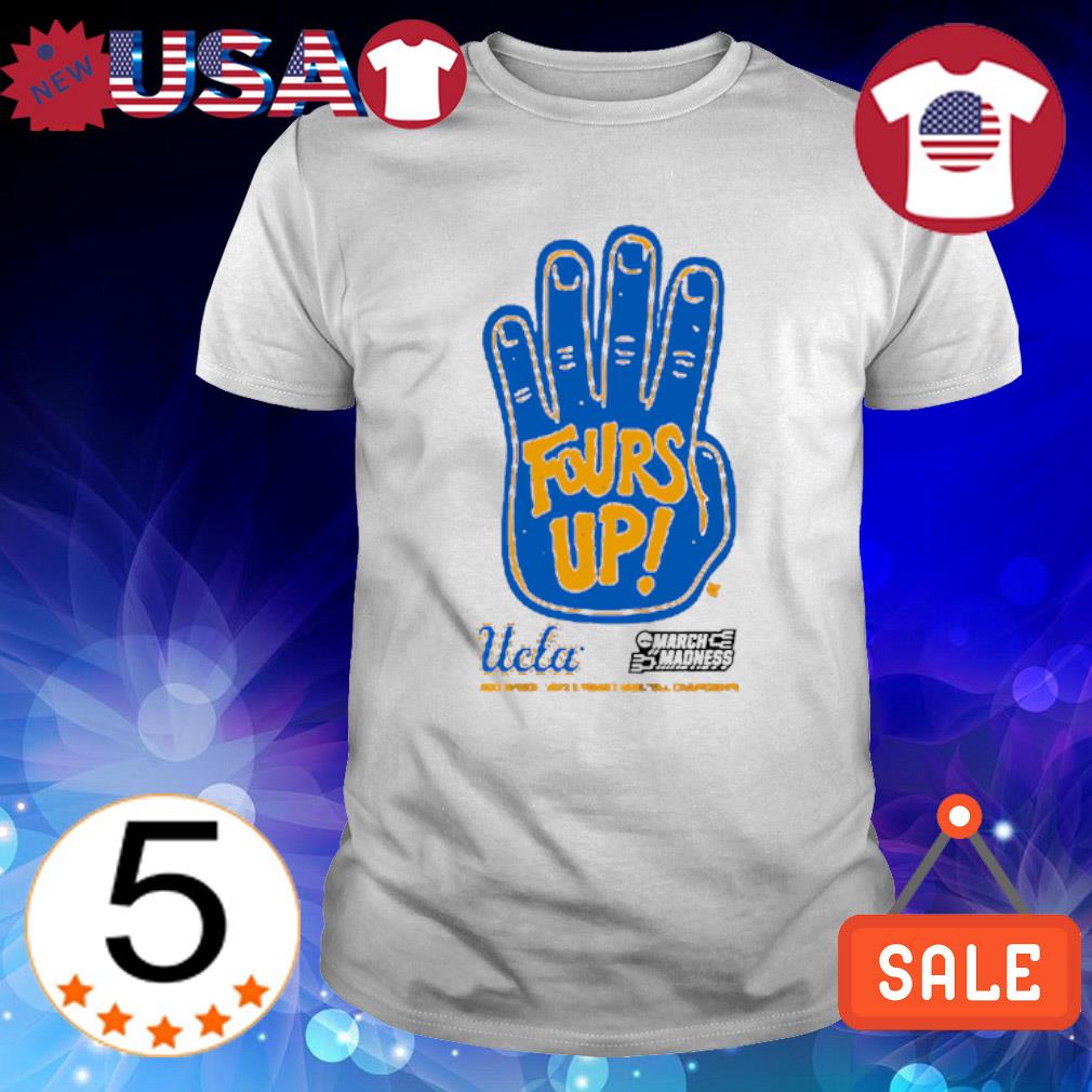 Official uCLA basketball 4s up shirt